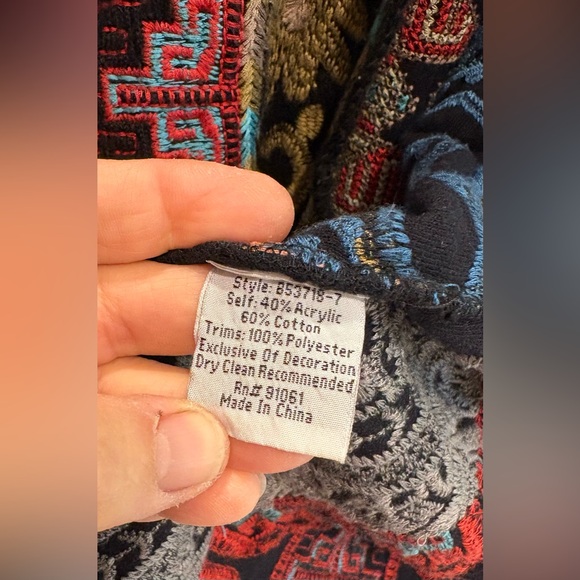 Johnny Was Biya Black Multicolor Embroidered Jacket-Limited Edition - Picture 9 of 12